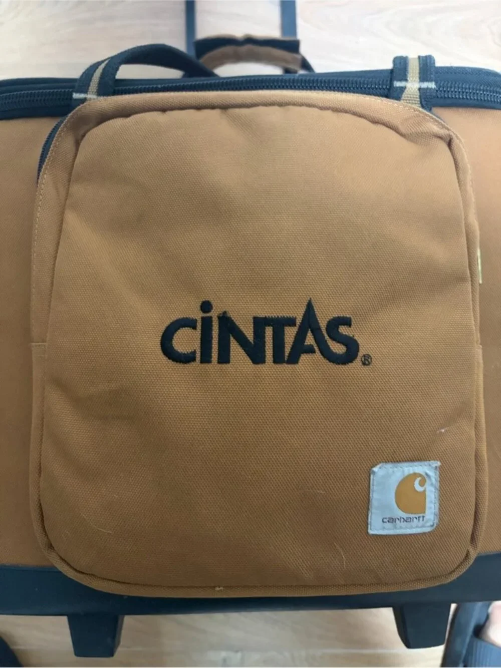 Carhartt x Cintas Rolling Salesman Duffel Travel Bag Luggage Brown Canvas